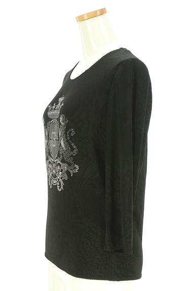 クリックで大画像表示 伊太利屋(イタリヤ)の古着「ラインストーンエンブレムカットソー(カットソー・プルオーバー)」大画像3へ