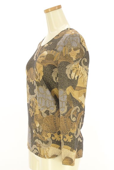 伊太利屋（イタリヤ）の古着「ラメ入り馬プリントカットソー（カットソー・プルオーバー）」大画像３へ