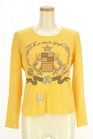 伊太利屋（イタリヤ）の古着「プリントニットトップス（ニット）」大画像４へ