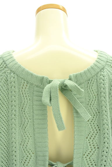 クリックで大画像表示 Samansa Mos2(サマンサモスモス)の古着「前後2WAY透かし編みニットトップス(ニット)」大画像5へ