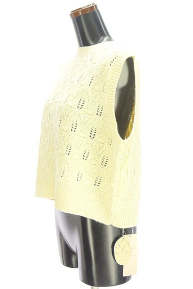 クリックで大画像表示 Samansa Mos2(サマンサモスモス)の古着「ゆべしコラボ前後着ニットベスト(ベスト・ジレ)」大画像3へ