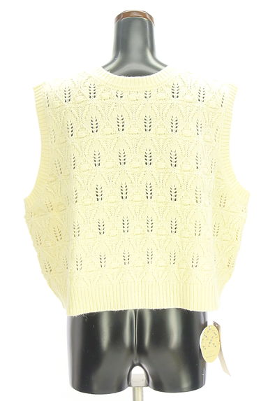 クリックで大画像表示 Samansa Mos2(サマンサモスモス)の古着「ゆべしコラボ前後着ニットベスト(ベスト・ジレ)」大画像5へ