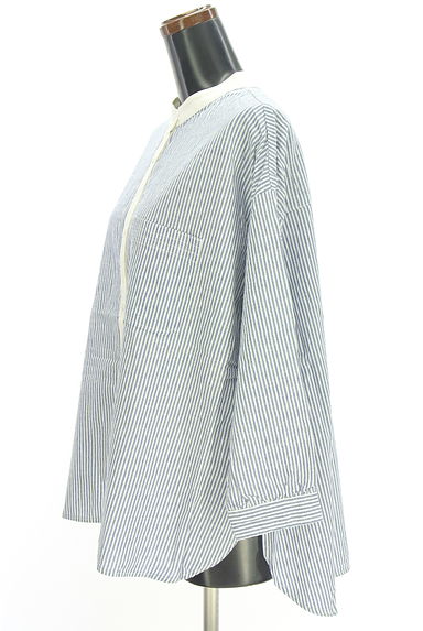 クリックで大画像表示 Samansa Mos2(サマンサモスモス)の古着「ノーカラークレリックブラウス(ブラウス)」大画像3へ