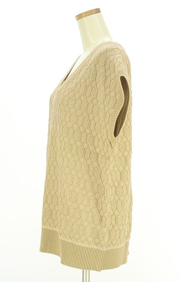 niko and...（ニコ アンド）の古着「ライン入りVネックハニカムニットベスト（ベスト・ジレ）」大画像３へ