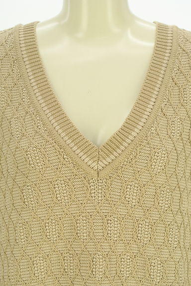 niko and...（ニコ アンド）の古着「ライン入りVネックハニカムニットベスト（ベスト・ジレ）」大画像４へ