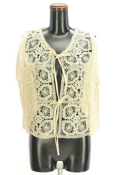 Samansa Mos2（サマンサモスモス）の古着「モチーフレースベスト（ベスト・ジレ）」大画像１へ