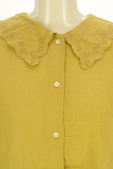 Samansa Mos2（サマンサモスモス）の古着「スカラップレース襟綿麻ブラウス（ブラウス）」大画像４へ