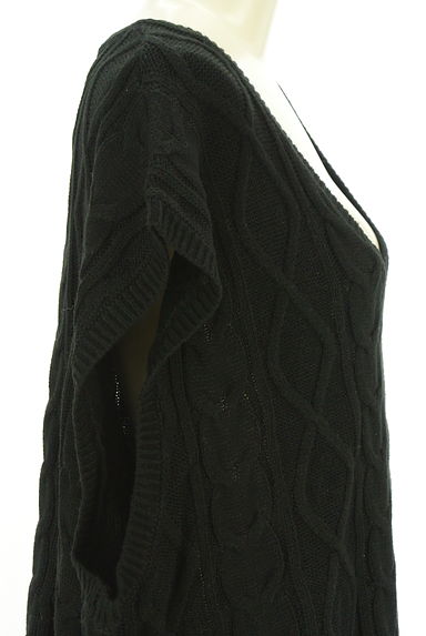 Samansa Mos2（サマンサモスモス）の古着「オーバーサイズケーブルニットベスト（ベスト・ジレ）」大画像４へ