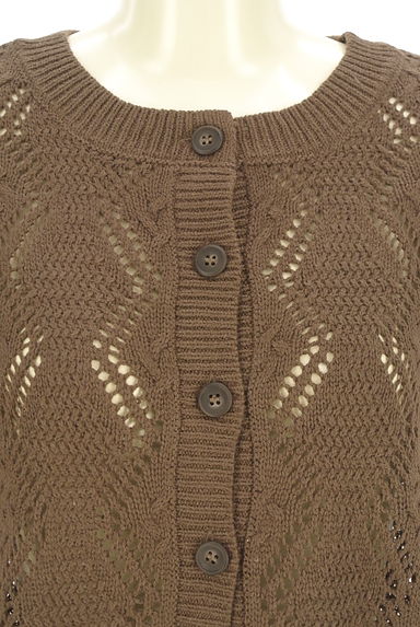 Samansa Mos2（サマンサモスモス）の古着「前後着透かし編みニットベスト（ベスト・ジレ）」大画像４へ