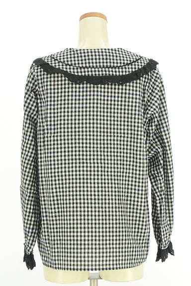 Samansa Mos2（サマンサモスモス）の古着「綿麻バテンレースチェックブラウス（ブラウス）」大画像２へ