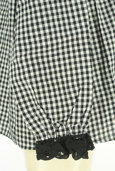 Samansa Mos2（サマンサモスモス）の古着「綿麻バテンレースチェックブラウス（ブラウス）」大画像５へ