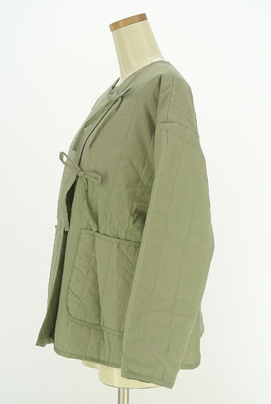 Samansa Mos2（サマンサモスモス）の古着「ehka sopo リボン付き中綿入りジャケット（ジャケット）」大画像３へ