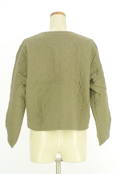 クリックで大画像表示 Samansa Mos2(サマンサモスモス)の古着「花柄ステッチキルトジャケット(ジャケット)」大画像2へ