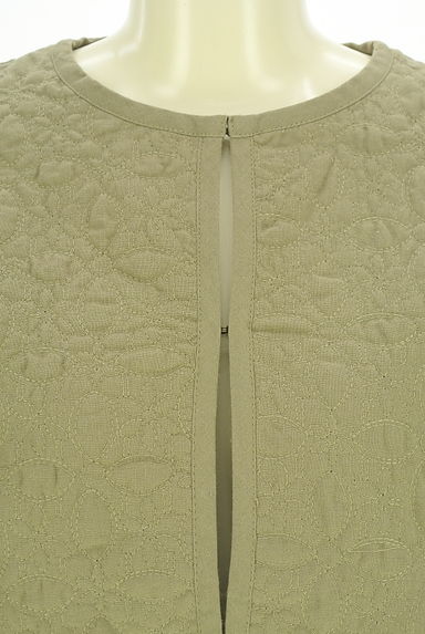 クリックで大画像表示 Samansa Mos2(サマンサモスモス)の古着「花柄ステッチキルトジャケット(ジャケット)」大画像4へ