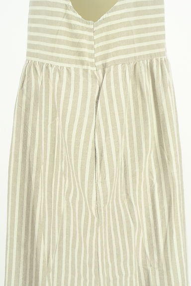 クリックで大画像表示 Samansa Mos2(サマンサモスモス)の古着「ボーダー×ストライプ コットンリネンワンピース(ワンピース・チュニック)」大画像5へ