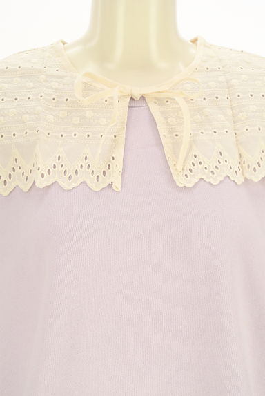 Samansa Mos2（サマンサモスモス）の古着「コットンレース襟付きスウェットトップス（スウェット・パーカー）」大画像４へ