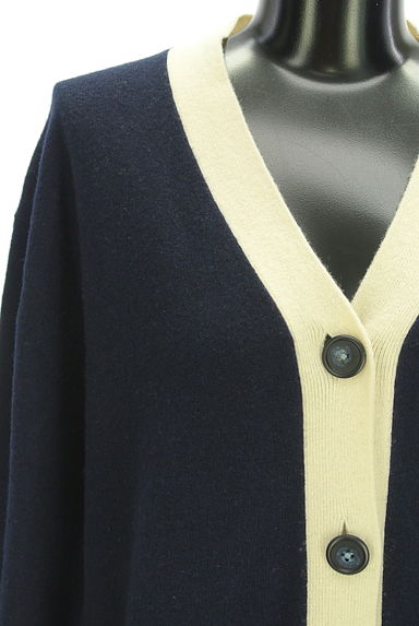 Plage（プラージュ）の古着「カシミヤ混バイカラーニットカーデ（カーディガン・ボレロ）」大画像４へ