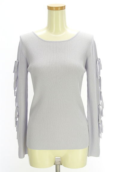 La TOTALITE（ラトータリテ）の古着「リボン付きスリット袖リブニット（ニット）」大画像１へ