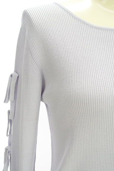 La TOTALITE（ラトータリテ）の古着「リボン付きスリット袖リブニット（ニット）」大画像４へ