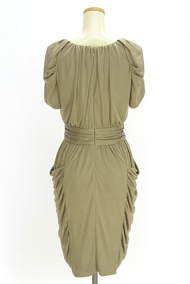 EPOCA（エポカ）の古着「ドレープ光沢膝上ワンピース（ワンピース・チュニック）」大画像２へ