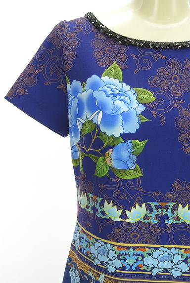 kay me（ケイミー）の古着「花柄膝丈ワンピース（ワンピース・チュニック）」大画像４へ