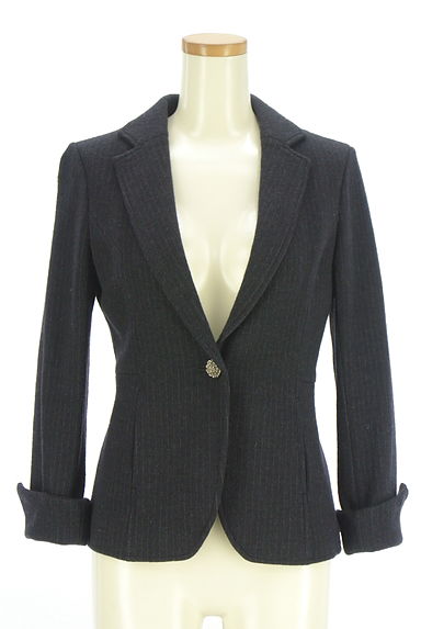 kay me（ケイミー）の古着「ピンストライプ柄ウールテーラードジャケット（ジャケット）」大画像５へ