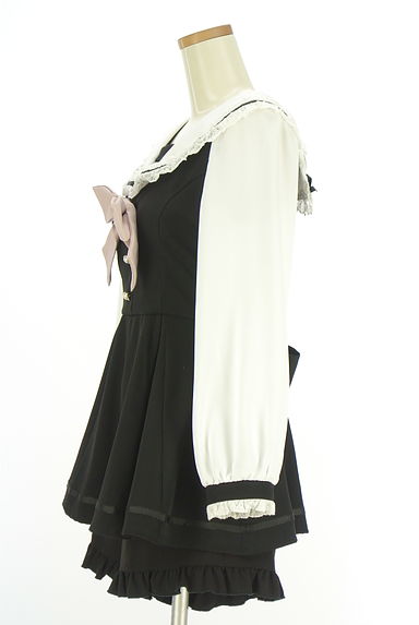 LIZ LISA（リズリサ）の古着「セーラーカットソー×ショートパンツ セットアップ（セットアップ（ジャケット＋パンツ））」大画像３へ