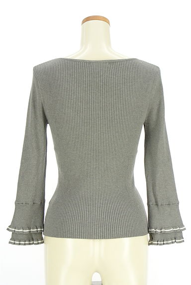 クリックで大画像表示 PROPORTION BODY DRESSING(プロポーションボディドレッシング)の古着「ティアードフリル袖リブニット(ニット)」大画像2へ