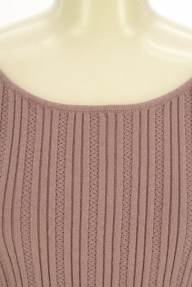 PROPORTION BODY DRESSING（プロポーションボディドレッシング）の古着「ラウンドネックリブニットトップス（ニット）」大画像４へ
