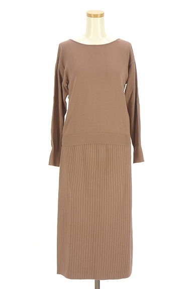 PROPORTION BODY DRESSING（プロポーションボディドレッシング）の古着「ニットトップス×ペンシルスカート セットアップ（セットアップ（ジャケット＋スカート））」大画像１へ