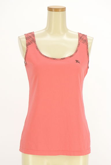 BURBERRY BLUE LABEL（バーバリーブルーレーベル）の古着「チェックパイピングタンクトップ（カットソー・プルオーバー）」大画像１へ