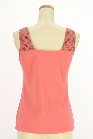 BURBERRY BLUE LABEL（バーバリーブルーレーベル）の古着「チェックパイピングタンクトップ（カットソー・プルオーバー）」大画像２へ