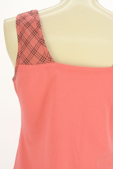 BURBERRY BLUE LABEL（バーバリーブルーレーベル）の古着「チェックパイピングタンクトップ（カットソー・プルオーバー）」大画像５へ