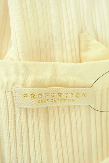 PROPORTION BODY DRESSING（プロポーションボディドレッシング）の古着「肩フリルリブニット（ニット）」大画像６へ