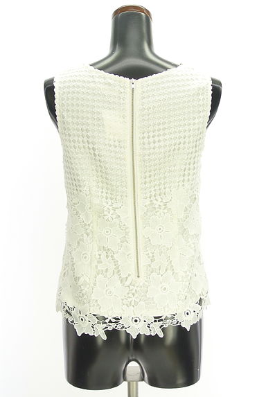 BE RADIANCE（ビーラディエンス）の古着「花刺繍レースブラウス（カットソー・プルオーバー）」大画像２へ