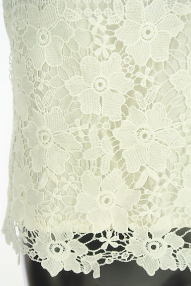 BE RADIANCE（ビーラディエンス）の古着「花刺繍レースブラウス（カットソー・プルオーバー）」大画像５へ