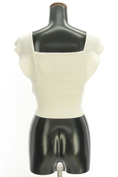 MERCURYDUO（マーキュリーデュオ）の古着「肩フリルストレッチリブニット（ニット）」大画像２へ