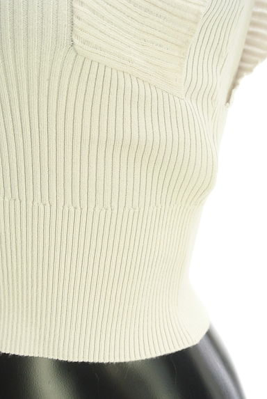 MERCURYDUO（マーキュリーデュオ）の古着「肩フリルストレッチリブニット（ニット）」大画像５へ