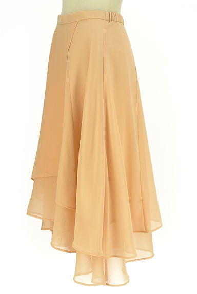 クリックで大画像表示 MERCURYDUO(マーキュリーデュオ)の古着「イレギュラーヘム膝下シフォンスカート(ロングスカート・マキシスカート)」大画像3へ