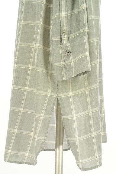 クリックで大画像表示 la.f...(ラエフ)の古着「チェック柄膝上シャツワンピース(ワンピース・チュニック)」大画像5へ