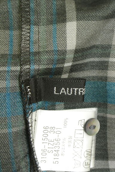 クリックで大画像表示 LAUTREAMONT(ロートレアモン)の古着「シアーチェックシャツチュニック(ワンピース・チュニック)」大画像6へ