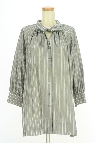 la.f...（ラエフ）の古着「ラメストライプミドル丈ブラウス（ブラウス）」大画像１へ