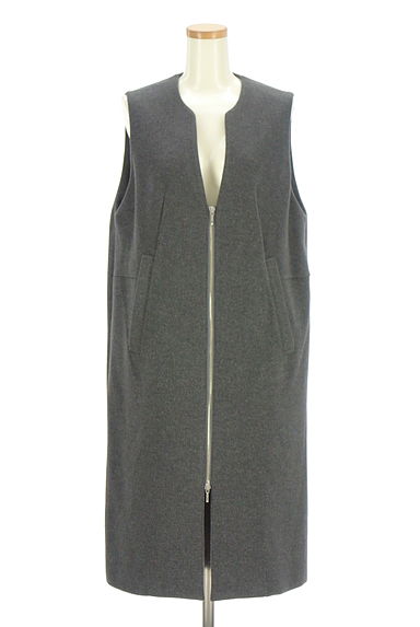 la.f...（ラエフ）の古着「ダブルジップ起毛ロングジレ（ベスト・ジレ）」大画像１へ