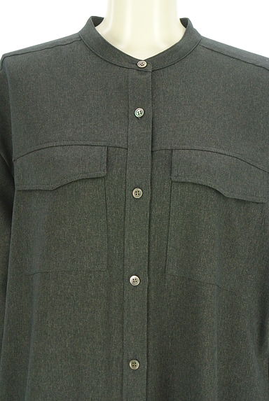 la.f...（ラエフ）の古着「バンドカラーロングシャツワンピース（ワンピース・チュニック）」大画像４へ