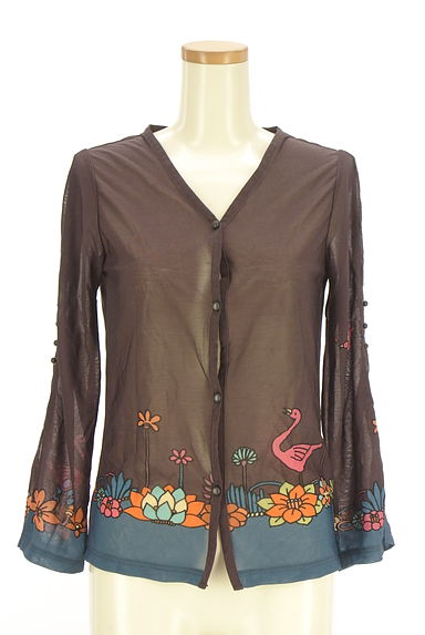 クリックで大画像表示 mash mania(マッシュマニア)の古着「エキゾチックプリントカーディガン(カーディガン・ボレロ)」大画像1へ