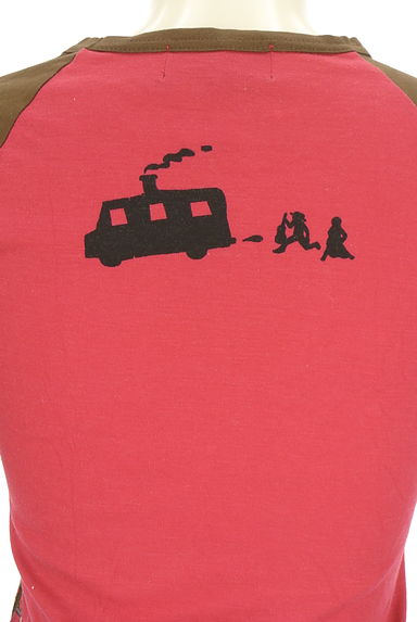 クリックで大画像表示 mash mania(マッシュマニア)の古着「7分袖ラグランプリントTシャツ(Tシャツ)」大画像5へ