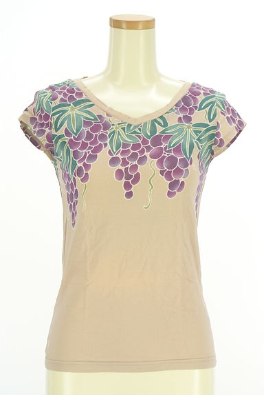 mash mania（マッシュマニア）の古着「ブドウプリントフレンチスリーブTシャツ（Ｔシャツ）」大画像１へ