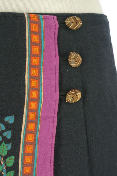 クリックで大画像表示 mash mania(マッシュマニア)の古着「エスニックプリントラップミニスカート(ミニスカート)」大画像4へ