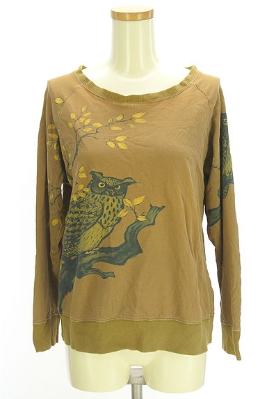 mash mania（マッシュマニア）の古着「フクロウプリントラグランスウェット（スウェット・パーカー）」大画像１へ