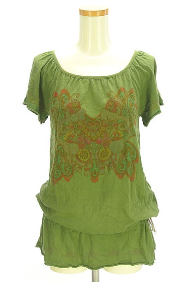 mash mania（マッシュマニア）の古着「ドロストプリントカットソー（カットソー・プルオーバー）」大画像１へ